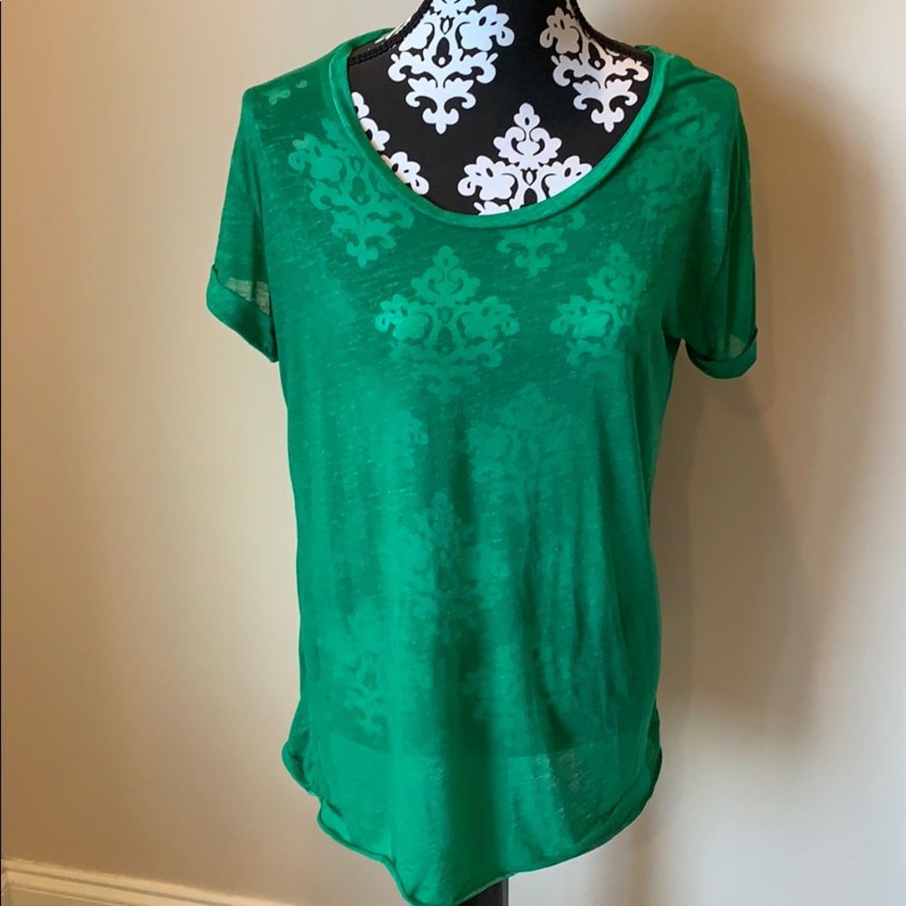 Gap long green shirt